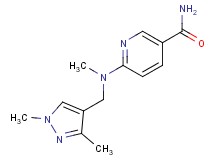 6-[[(1,3-dimethyl-1H-pyrazol-4-yl)methyl](methyl)amino]nicotinamide