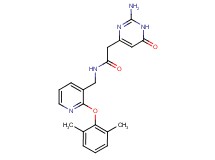 2-(2-amino-6-oxo-1,6-dihydropyrimidin-4-yl)-N-{[2-(2,6-dimethylphenoxy)pyridin-3-yl]methyl}acetamide