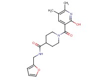 N-(2-furylmethyl)-1-[(2-hydroxy-5,6-dimethyl-3-pyridinyl)carbonyl]-4-piperidinecarboxamide