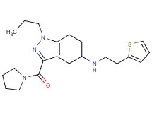 1-propyl-3-(1-pyrrolidinylcarbonyl)-N-[2-(2-thienyl)ethyl]-4,5,6,7-tetrahydro-1H-indazol-5-amine