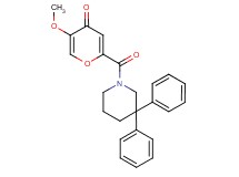 2-[(3,3-diphenylpiperidin-1-yl)carbonyl]-5-methoxy-4H-pyran-4-one