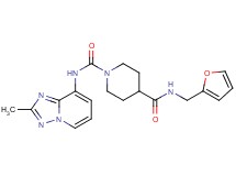 N~4~-(2-furylmethyl)-N~1~-(2-methyl[1,2,4]triazolo[1,5-a]pyridin-8-yl)piperidine-1,4-dicarboxamide