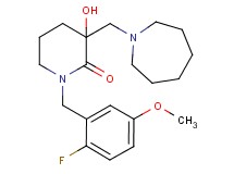 3-(1-azepanylmethyl)-1-(2-fluoro-5-methoxybenzyl)-3-hydroxy-2-piperidinone