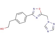 2-{4-[5-(1H-1,2,4-triazol-1-ylmethyl)-1,2,4-oxadiazol-3-yl]phenyl}ethanol