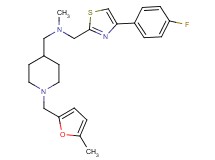 1-[4-(4-fluorophenyl)-1,3-thiazol-2-yl]-N-methyl-N-({1-[(5-methyl-2-furyl)methyl]-4-piperidinyl}methyl)methanamine