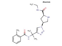 (4S)-N-ethyl-4-(4-{1-methyl-1-[(2-methylbenzoyl)amino]ethyl}-1H-1,2,3-triazol-1-yl)-L-prolinamide hydrochloride