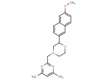4-[(4,6-dimethylpyrimidin-2-yl)methyl]-2-(6-methoxy-2-naphthyl)morpholine