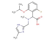(2-fluoro-6-isopropoxyphenyl){methyl[(4-methyl-1H-imidazol-2-yl)methyl]amino}acetic acid