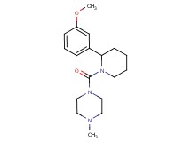 1-{[2-(3-methoxyphenyl)-1-piperidinyl]carbonyl}-4-methylpiperazine