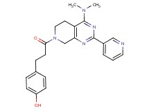4-{3-[4-(dimethylamino)-2-pyridin-3-yl-5,8-dihydropyrido[3,4-d]pyrimidin-7(6H)-yl]-3-oxopropyl}phenol
