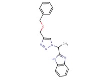 2-(1-{4-[(benzyloxy)methyl]-1H-1,2,3-triazol-1-yl}ethyl)-1H-benzimidazole