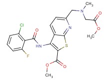 methyl 3-[(2-chloro-6-fluorobenzoyl)amino]-6-{[(2-methoxy-2-oxoethyl)(methyl)amino]methyl}thieno[2,3-b]pyridine-2-carboxylate