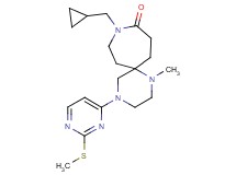 9-(cyclopropylmethyl)-1-methyl-4-[2-(methylthio)pyrimidin-4-yl]-1,4,9-triazaspiro[5.6]dodecan-10-one