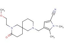 4-{[8-(2-methoxyethyl)-9-oxo-2,8-diazaspiro[5.5]undec-2-yl]methyl}-1,5-dimethyl-1H-pyrrole-2-carbonitrile