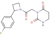 3-{2-[2-(4-fluorophenyl)azetidin-1-yl]-2-oxoethyl}dihydropyrimidine-2,4(1H,3H)-dione
