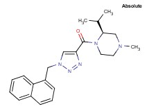 (2S)-2-isopropyl-4-methyl-1-{[1-(1-naphthylmethyl)-1H-1,2,3-triazol-4-yl]carbonyl}piperazine