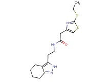 2-[2-(ethylthio)-1,3-thiazol-4-yl]-N-[2-(4,5,6,7-tetrahydro-2H-indazol-3-yl)ethyl]acetamide