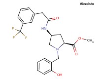methyl (4S)-1-(2-hydroxybenzyl)-4-({[3-(trifluoromethyl)phenyl]acetyl}amino)-L-prolinate