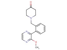 1-[2-(3-methoxy-2-pyrazinyl)benzyl]-4-piperidinone