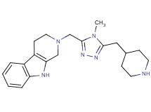2-{[4-methyl-5-(piperidin-4-ylmethyl)-4H-1,2,4-triazol-3-yl]methyl}-2,3,4,9-tetrahydro-1H-beta-carboline
