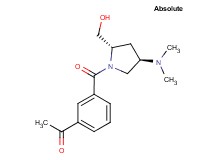 1-(3-{[(2S,4R)-4-(dimethylamino)-2-(hydroxymethyl)pyrrolidin-1-yl]carbonyl}phenyl)ethanone