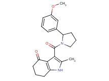 3-{[2-(3-methoxyphenyl)-1-pyrrolidinyl]carbonyl}-2-methyl-1,5,6,7-tetrahydro-4H-indol-4-one