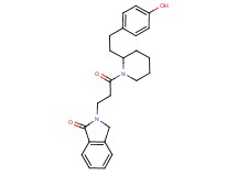 2-(3-{2-[2-(4-hydroxyphenyl)ethyl]piperidin-1-yl}-3-oxopropyl)isoindolin-1-one