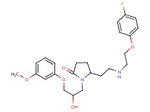 5-(2-{[2-(4-fluorophenoxy)ethyl]amino}ethyl)-1-[2-hydroxy-3-(3-methoxyphenoxy)propyl]-2-pyrrolidinone