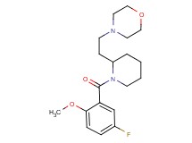 4-{2-[1-(5-fluoro-2-methoxybenzoyl)-2-piperidinyl]ethyl}morpholine