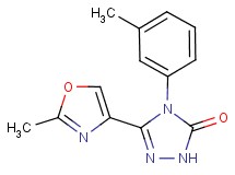 5-(2-methyl-1,3-oxazol-4-yl)-4-(3-methylphenyl)-2,4-dihydro-3H-1,2,4-triazol-3-one