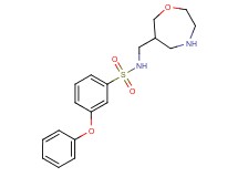 N-(1,4-oxazepan-6-ylmethyl)-3-phenoxybenzenesulfonamide hydrochloride