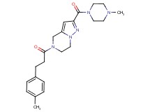 5-[3-(4-methylphenyl)propanoyl]-2-[(4-methylpiperazin-1-yl)carbonyl]-4,5,6,7-tetrahydropyrazolo[1,5-a]pyrazine
