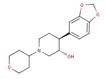 (3S*,4S*)-4-(1,3-benzodioxol-5-yl)-1-(tetrahydro-2H-pyran-4-yl)piperidin-3-ol