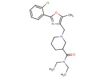 1-{[2-(2-chlorophenyl)-5-methyl-1,3-oxazol-4-yl]methyl}-N,N-diethyl-3-piperidinecarboxamide