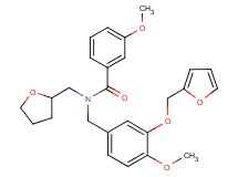 N-[3-(2-furylmethoxy)-4-methoxybenzyl]-3-methoxy-N-(tetrahydro-2-furanylmethyl)benzamide