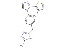3-methyl-5-{4-[2-(3-methyl-2-thienyl)-1H-imidazol-1-yl]benzyl}-4H-1,2,4-triazole
