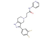 3-[3-(3,4-difluorophenyl)-1,4,6,7-tetrahydro-5H-pyrazolo[4,3-c]pyridin-5-yl]-N-pyridin-3-ylpropanamide