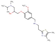 1-[4-({[2-(4,5-dimethyl-1,3-thiazol-2-yl)ethyl]amino}methyl)-2-methoxyphenoxy]-3-[isopropyl(methyl)amino]-2-propanol