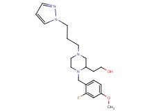 2-{1-(2-fluoro-4-methoxybenzyl)-4-[3-(1H-pyrazol-1-yl)propyl]-2-piperazinyl}ethanol