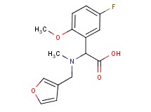 (5-fluoro-2-methoxyphenyl)[(3-furylmethyl)(methyl)amino]acetic acid
