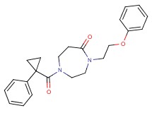 4-(2-phenoxyethyl)-1-[(1-phenylcyclopropyl)carbonyl]-1,4-diazepan-5-one