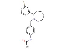N-(4-{[2-(3-fluorophenyl)azepan-1-yl]methyl}phenyl)acetamide