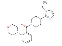 4-(2-{[4-(1-ethyl-1H-imidazol-2-yl)-1-piperidinyl]carbonyl}phenyl)morpholine