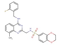 N-({4-[(2-fluorobenzyl)amino]-8-methyl-2-quinazolinyl}methyl)-2,3-dihydro-1,4-benzodioxine-6-sulfonamide
