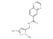N-[(1,3-dimethyl-1H-pyrazol-5-yl)methyl]quinoxaline-6-carboxamide