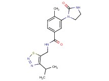 N-[(4-isopropyl-1,2,3-thiadiazol-5-yl)methyl]-4-methyl-3-(2-oxoimidazolidin-1-yl)benzamide