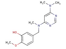 5-{[[6-(dimethylamino)pyrimidin-4-yl](methyl)amino]methyl}-2-methoxyphenol