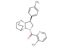 (2R*,3S*,6R*)-3-(4-methylphenyl)-5-[(3-methyl-2-pyridinyl)carbonyl]-1,5-diazatricyclo[5.2.2.0~2,6~]undecane