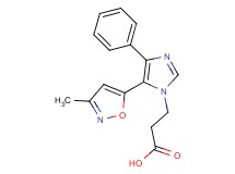 3-[5-(3-methyl-5-isoxazolyl)-4-phenyl-1H-imidazol-1-yl]propanoic acid