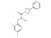 3-{1-[2-(2,4-difluorophenoxy)propanoyl]-3-azetidinyl}pyridine